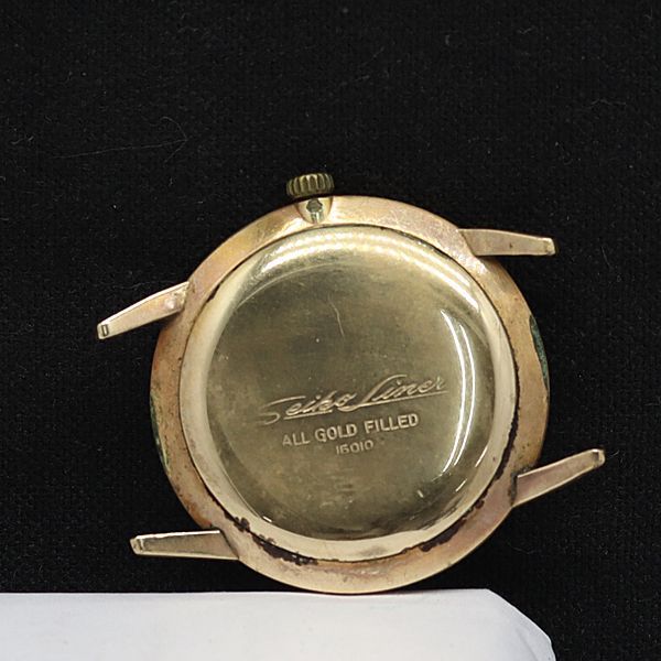 セイコー 手巻き 15010 セイコーライナー 23石 ラウンド シルバー文字