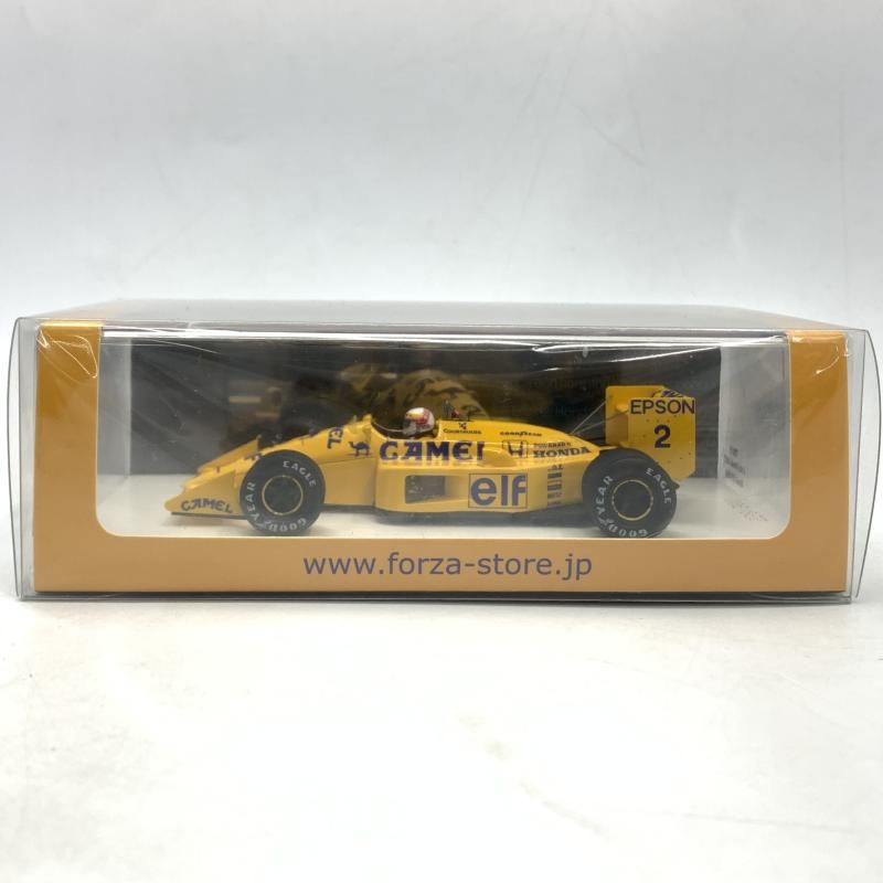 【中古】Spark 1/43 Lotus Honda 100T Brasil GP 1988 CAMEL ＃2(イエロー) TR018 ミニカー[10][240010472765] 中古】1/43 Spark Lotus Honda 100T Brasil GP 1988 CAMEL #2
