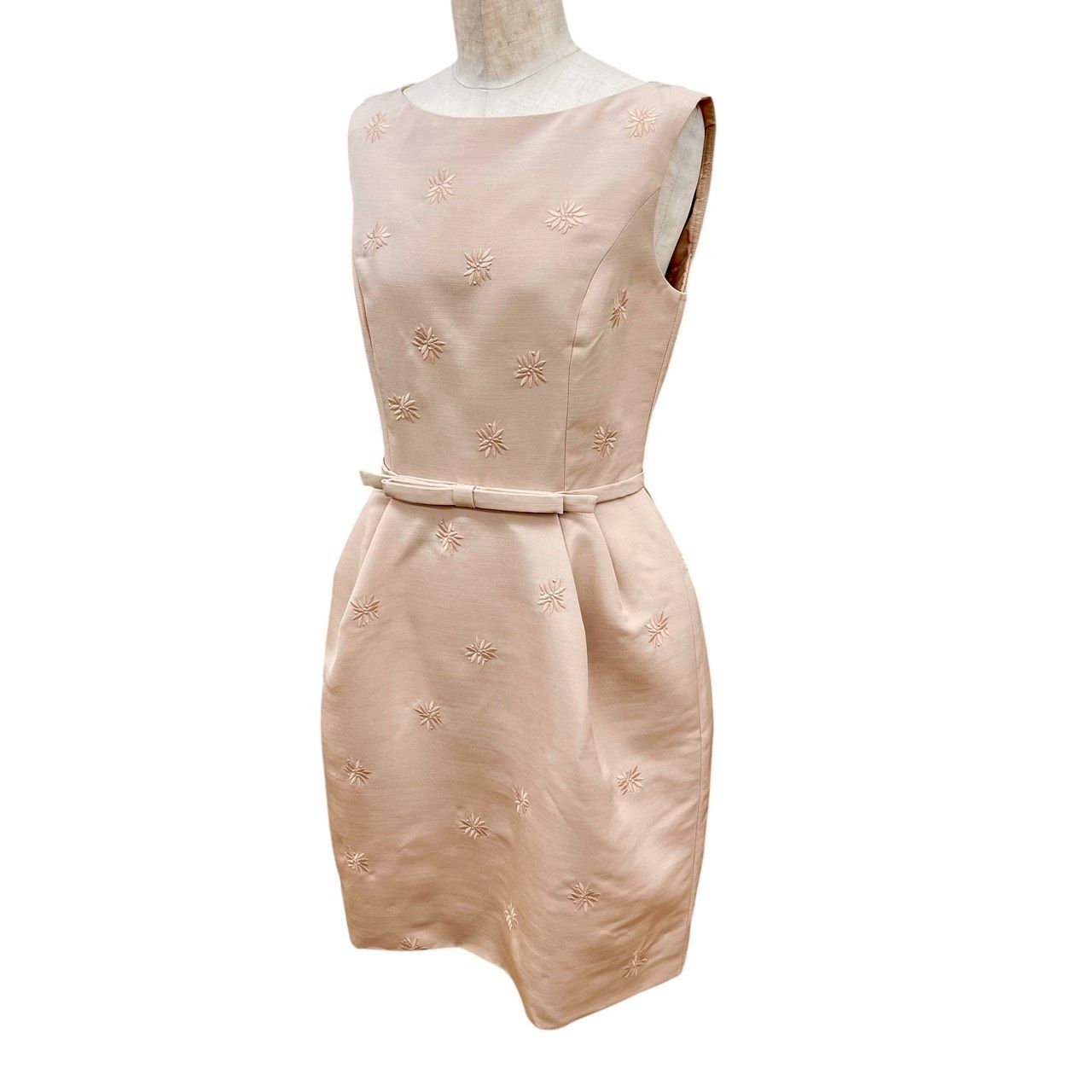 FOXEY フォクシー ワンピース フラワークラシック ベージュ系 38 2015