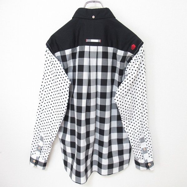 KAWATANI SHIRT 河谷シャツ ギンガムチェック ドット 長袖シャツ
