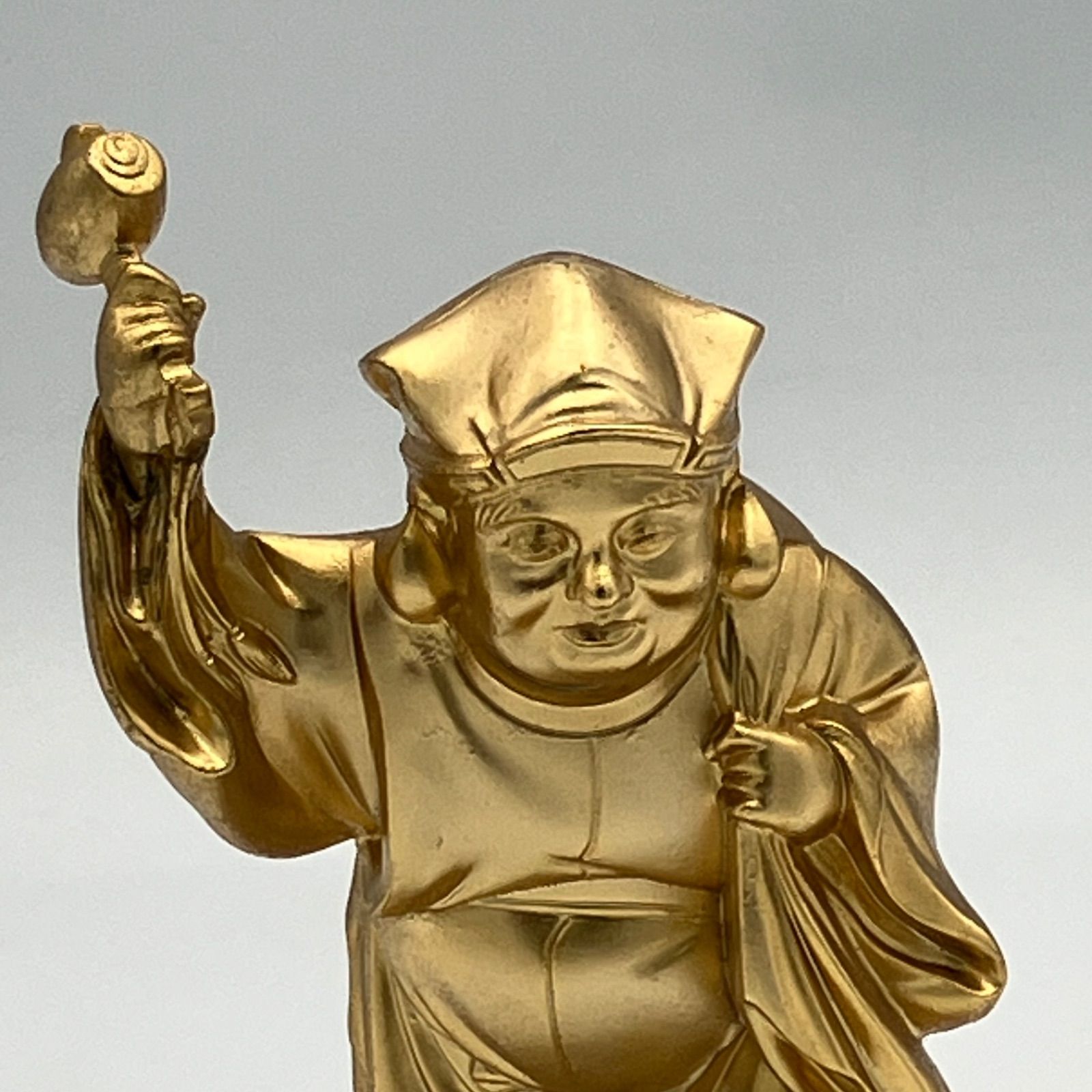 SGM】縁起物 髙村光雲原型 大黒天 置物 24金メッキ - メルカリ