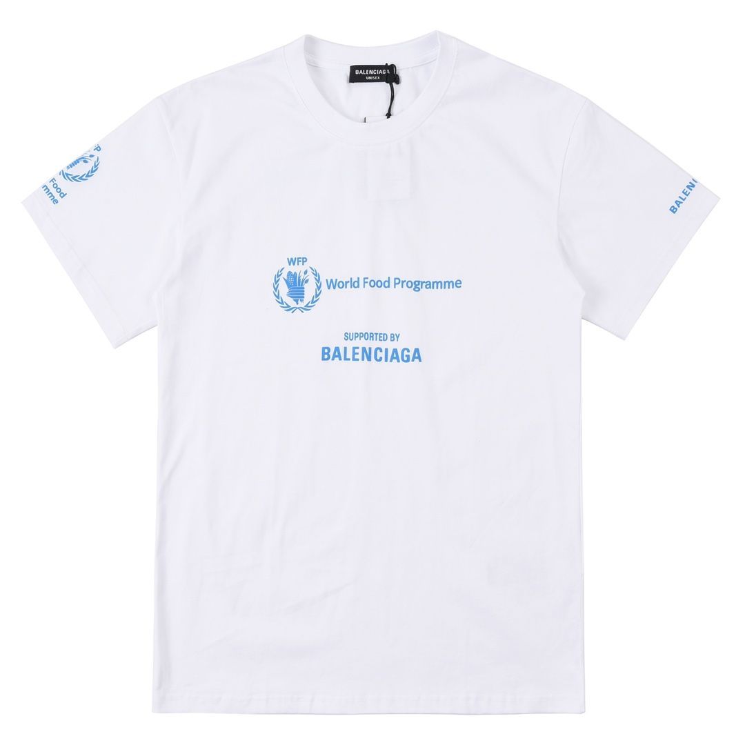 新品 BALENCIAGA バレンシアガ DEMNA GVASALIA デムナ ヴァザリア WFP World Food Programme 半袖Tシャツ ホワイト 男女兼用