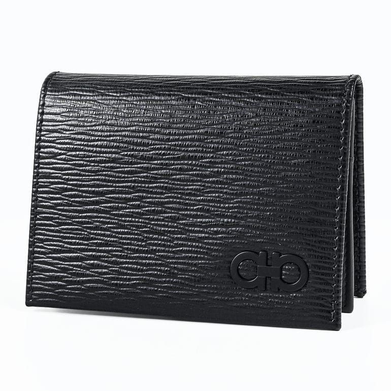 フェラガモ Salvatore Ferragamo サルヴァトーレフェラガモ カードケース 名刺入れ ダブル ガンチーニ メンズ ブラック 66A062 733302 0733302