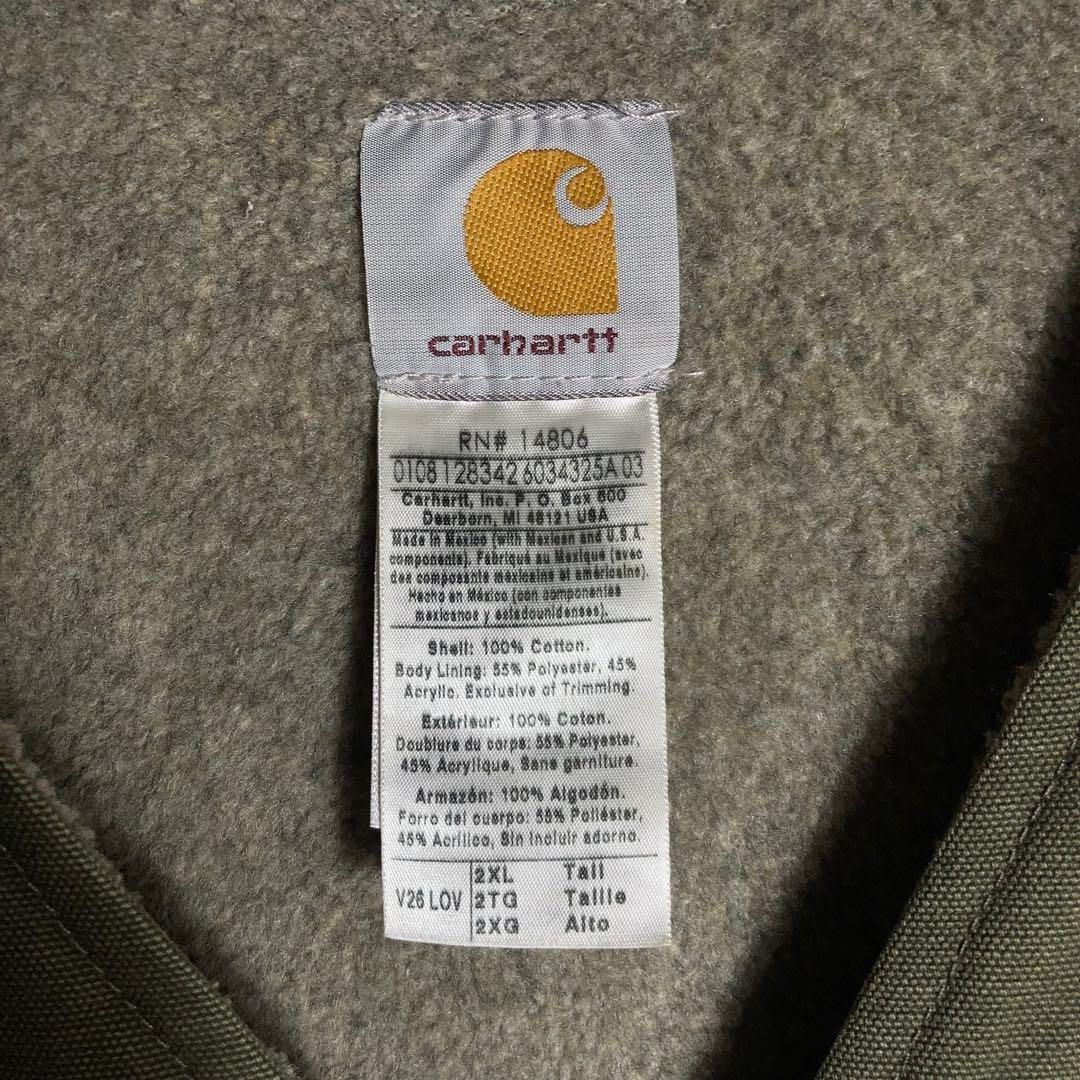 【2XLサイズ】Carhartt フルジップベスト 革ロゴ 企業ロゴ LOV 2XLサイズ】Carhartt フルジップベスト 革ロゴ 企業ロゴ LOV