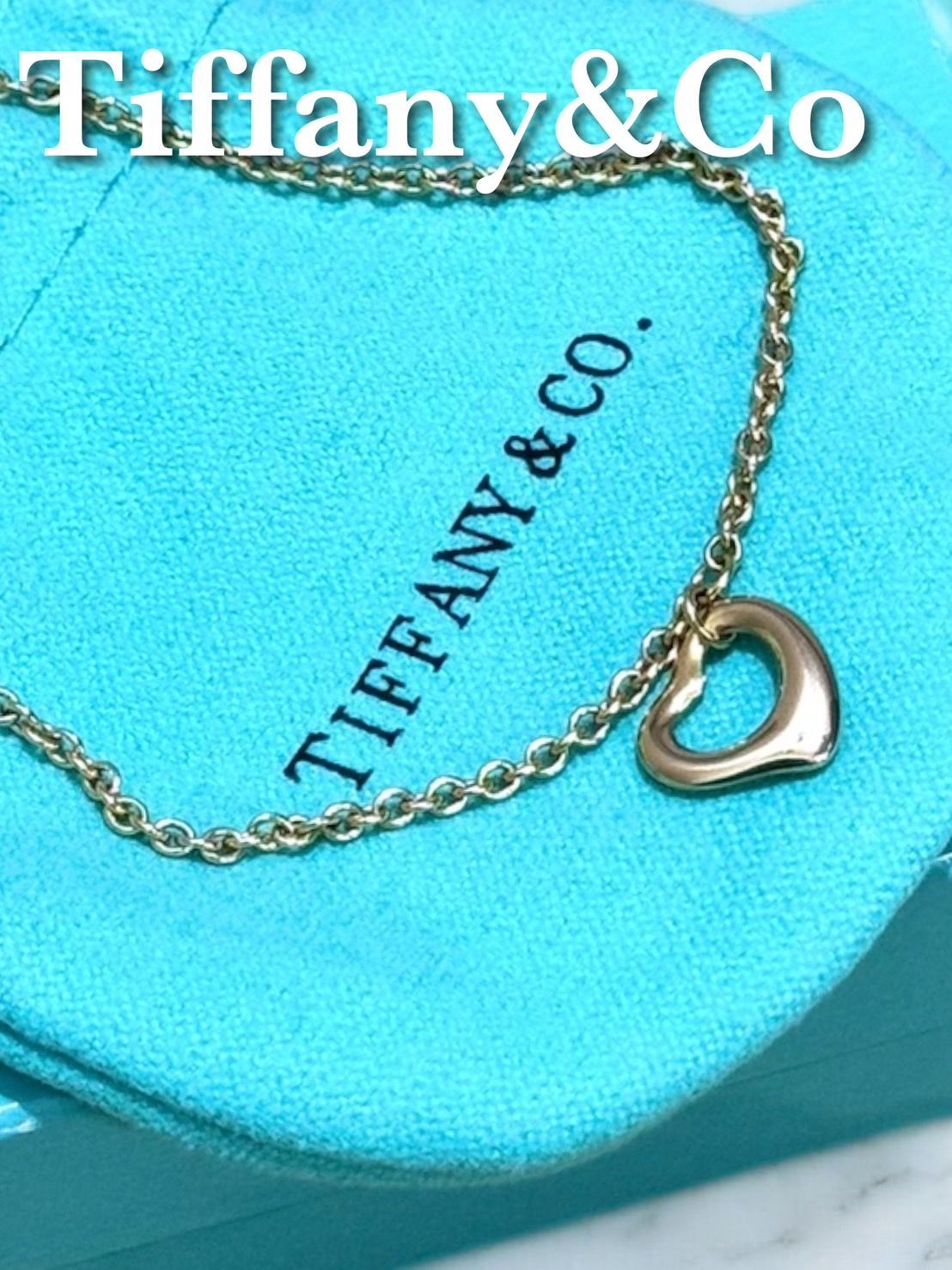 ☆極美品☆ Tiffany&Co. ティファニー オープンハート ハート ブレスレット バングル 750 ピンク ゴールド K18 PG アクセサリー  - メルカリ