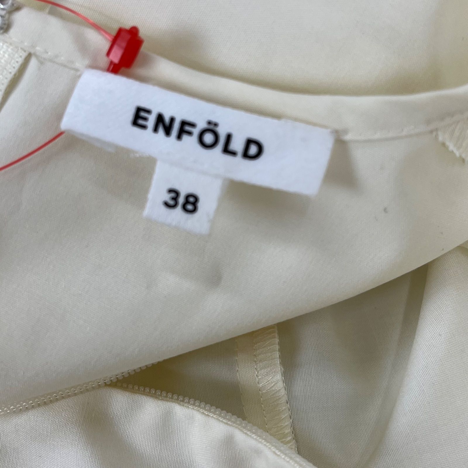 □美品 エンフォルド ENFOLD パフスリーブ アシンメトリー ブラウス 