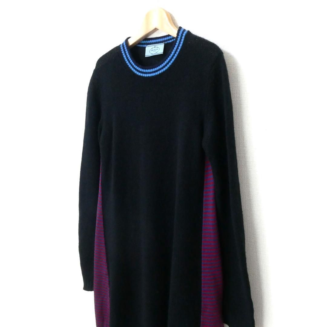 PRADA プラダ サイズ36 カシミヤ×シルク×ウール ニット ワンピース