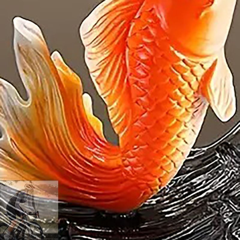 鯉の置物 オブジェ 富と幸運 金運 魚 置物