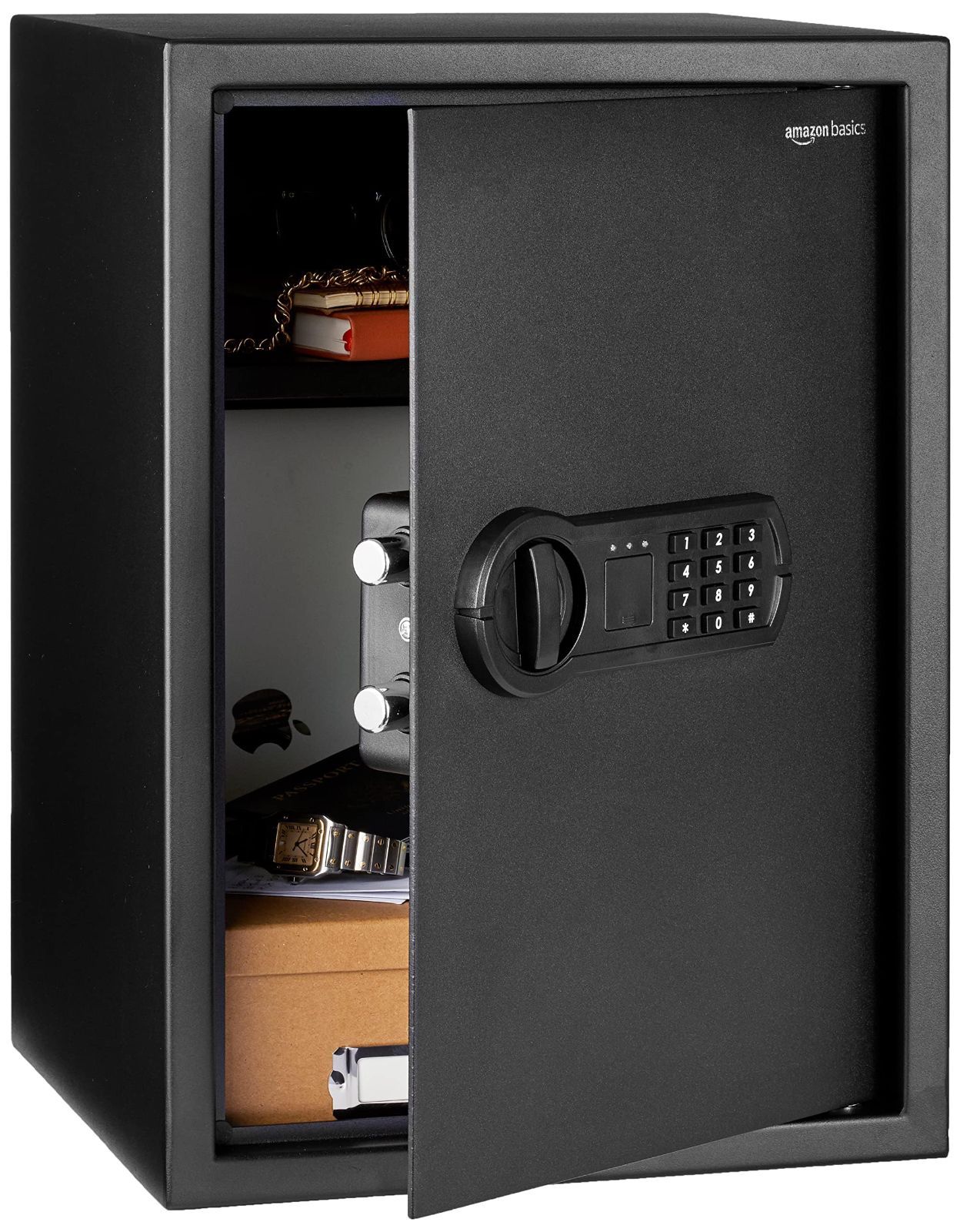 51L テンキー式 35×33×50cm 家庭用 金庫 コンビーネーションロック ブラック 電子式 ベーシック