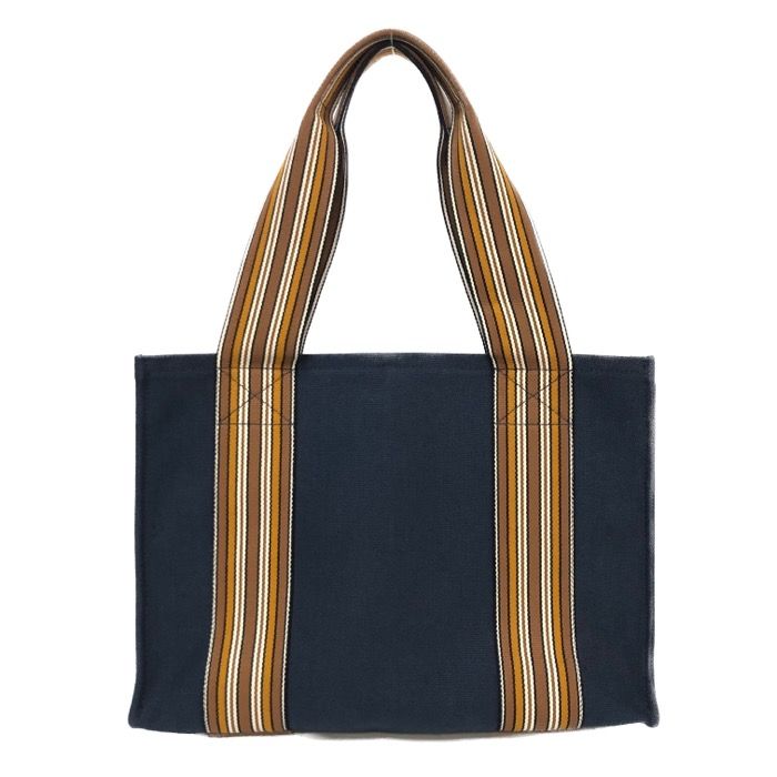 ロロピアーナ Loro Piana スーツケースストライプバッグ ハンドバッグ 