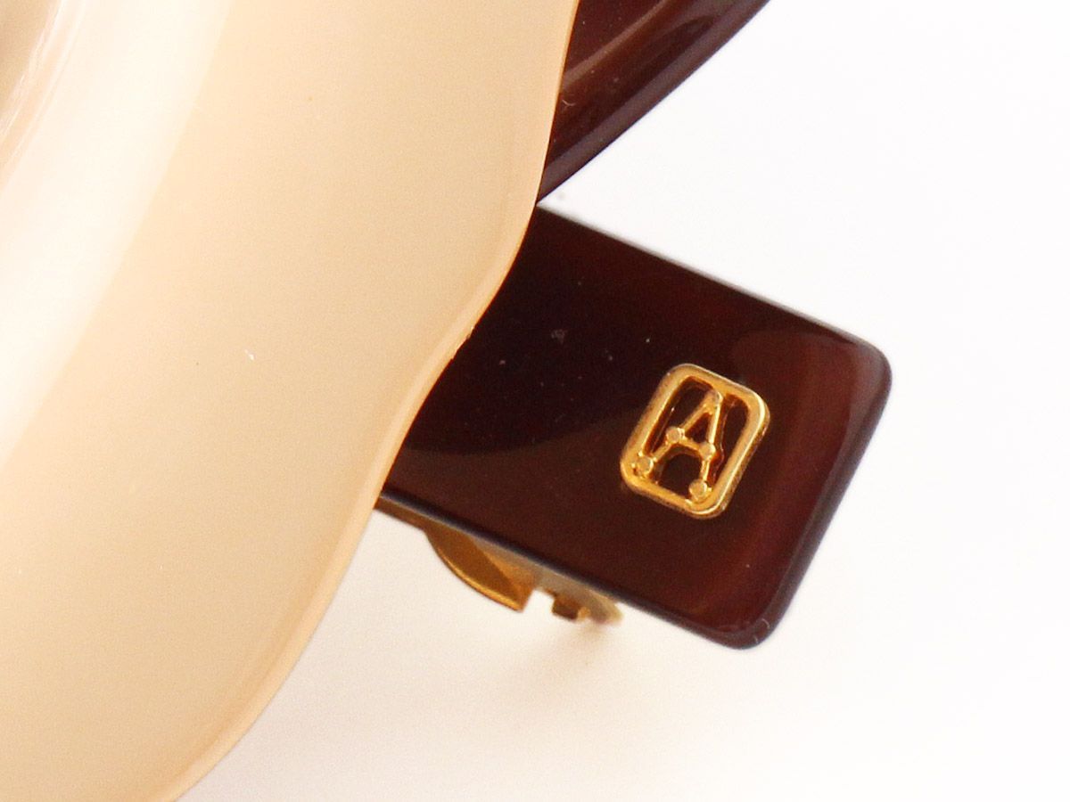 アレクサンドルドゥパリ  バレッタ　フラワー　ラインストーン M22339 美品 Alexandre De Paris アレクサンドルドゥパリ