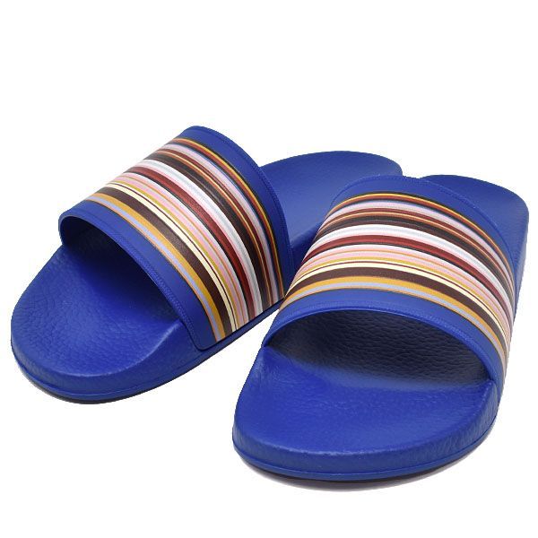 PAUL SMITH ポールスミス M1S RUB07 ATPU BLUE MULTI マルチボーダー シャワーサンダル 6