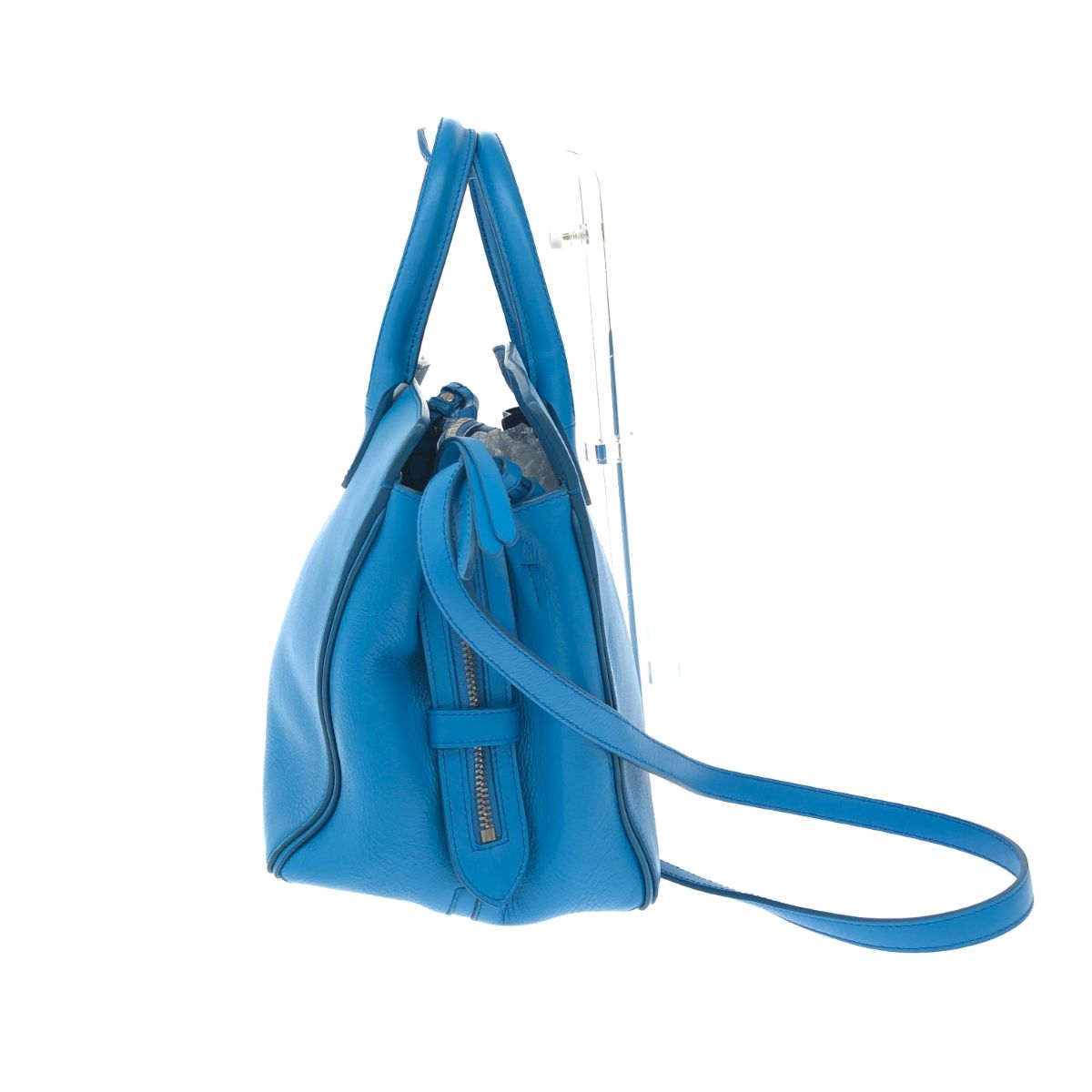 Jil Sander 編み込みレザー トートバッグ ブルー JIL SANDER - JIL SANDER ジルサンダー 2WAYバッグ ブルー