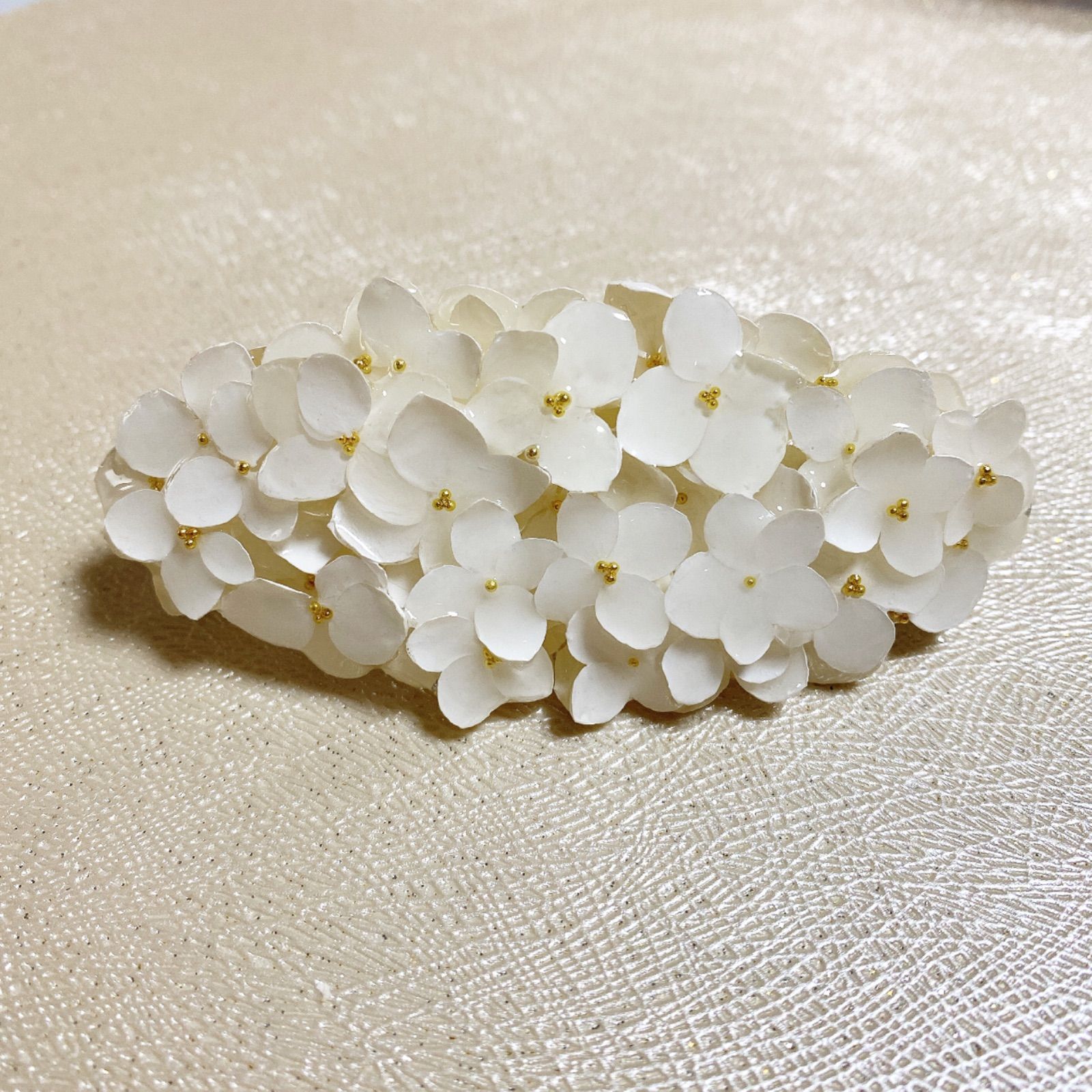 お気に入り ととろん♬︎ 476*紫陽花のバレッタ(6cm) その他 