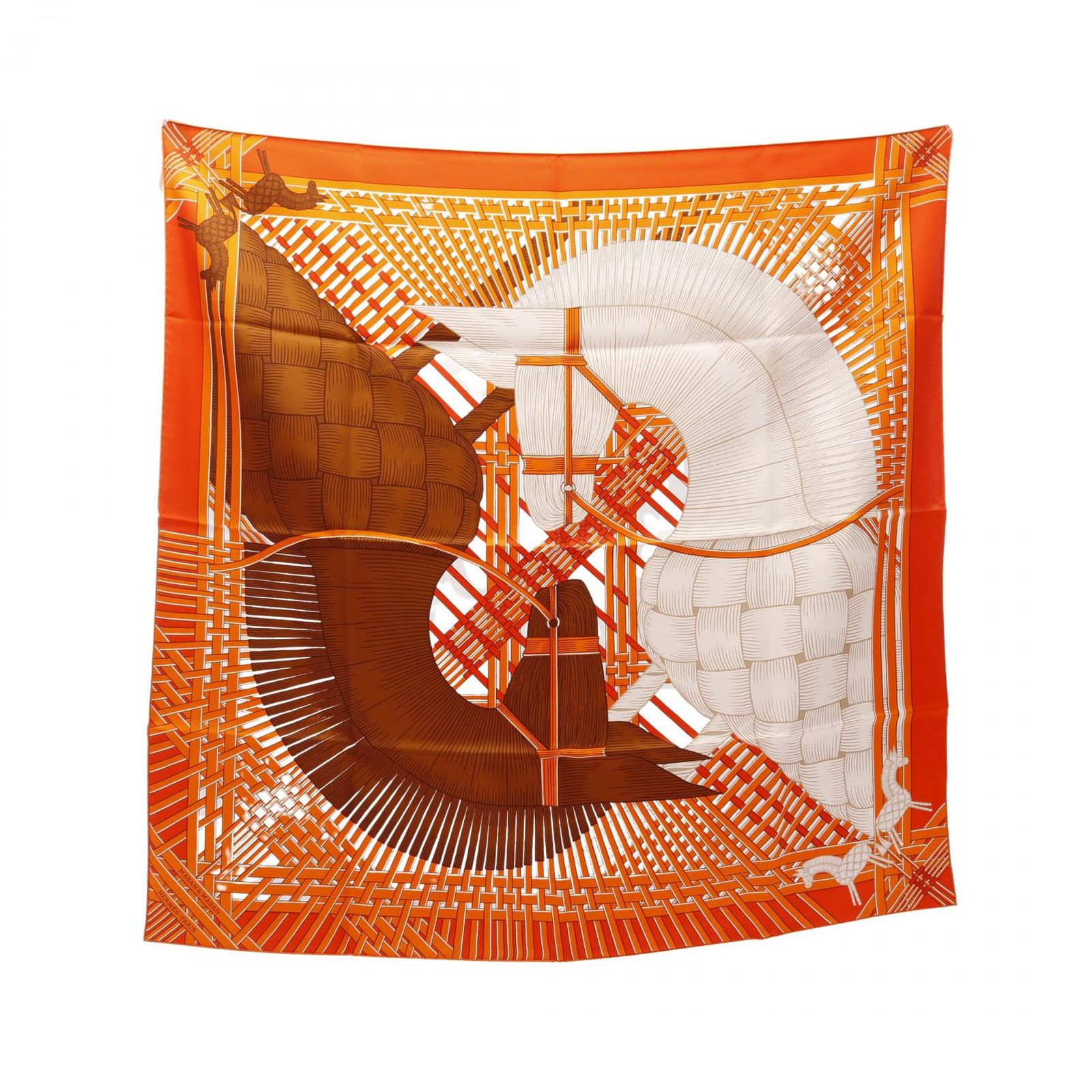 HERMES エルメス カレ90 MASAN-MASAN スカーフ