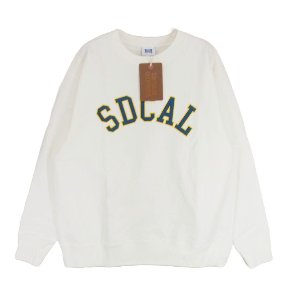 STANDARD CALIFORNIA スタンダードカリフォルニア SD Sweat-Official Store Limited USコットン SDCAL カレッジ スウェット ホワイト系 L【新古品】【未使用】【中古】
