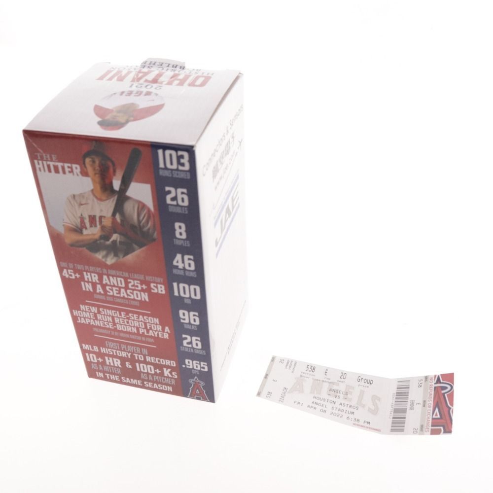 【新品未使用】大谷翔平選手 2021 ボブルヘッド/首振りフィギュア MS】大谷翔平 2022年5月10日球場配布 2021年MVP最優秀選手賞記念