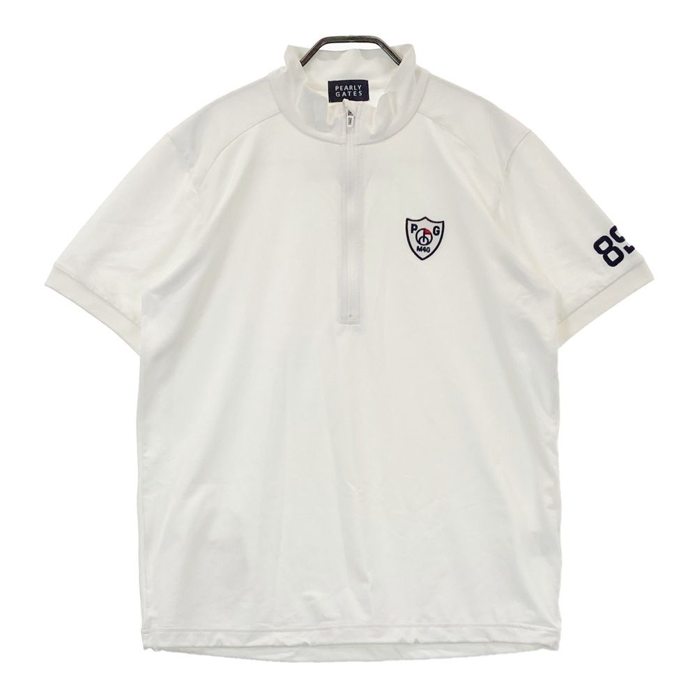 PEARLY GATES ハーフジップ半袖　サイズ4 サイズ：4 PEARLY GATES パーリーゲイツ ハーフジップ 半袖Tシャツ