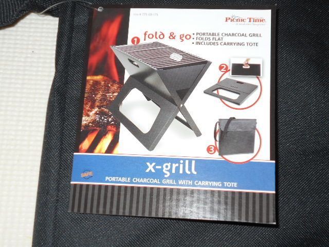 折りたたみ式BBQコンロ 収納袋付 X-grill ポータブル チャコールX 