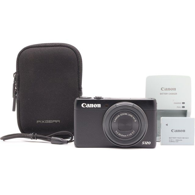 良品＞Canon PowerShot S120 ブラック｜F1.8高感度レンズ×Wi-Fi