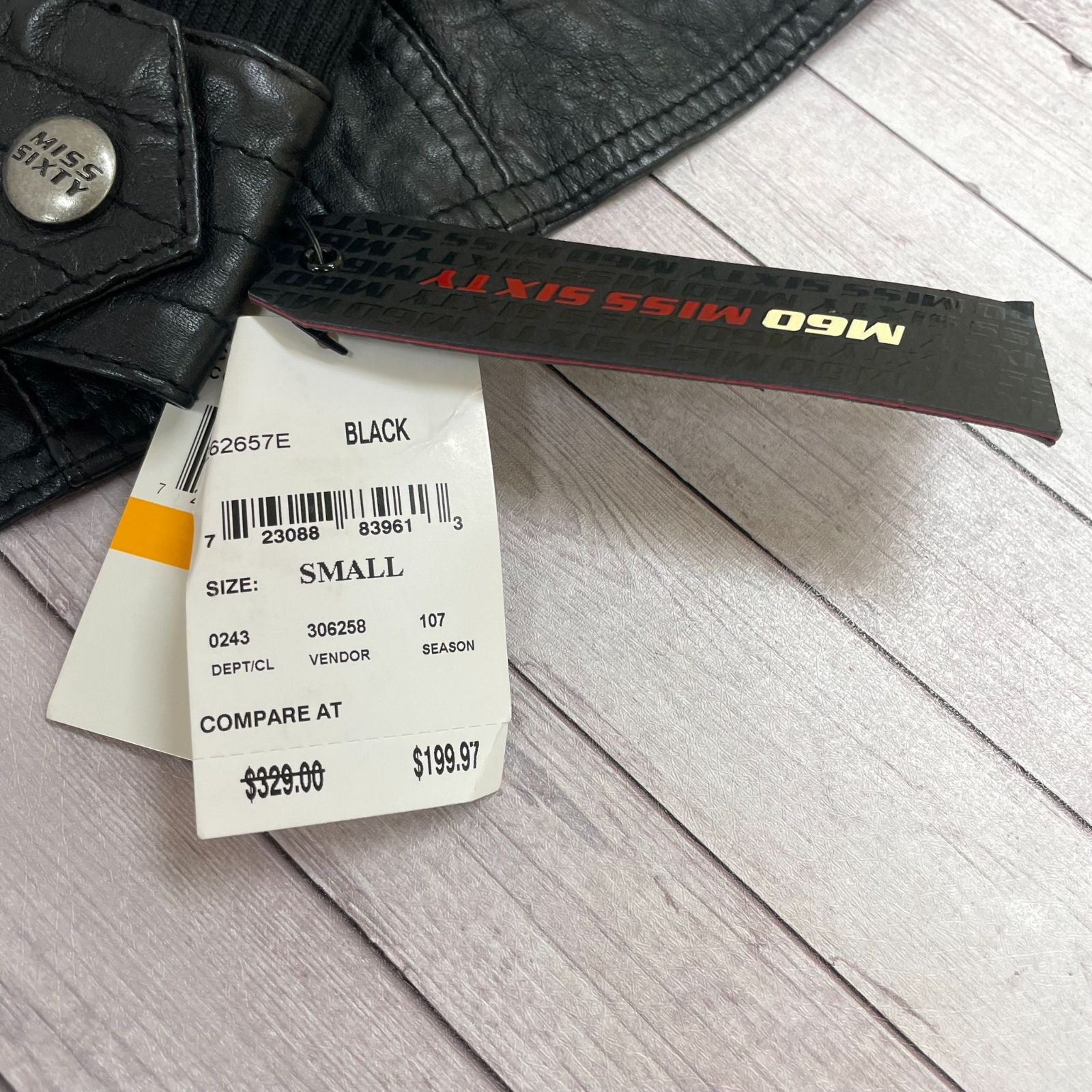 Leather jacket MISS SIXTY Black size S International in
