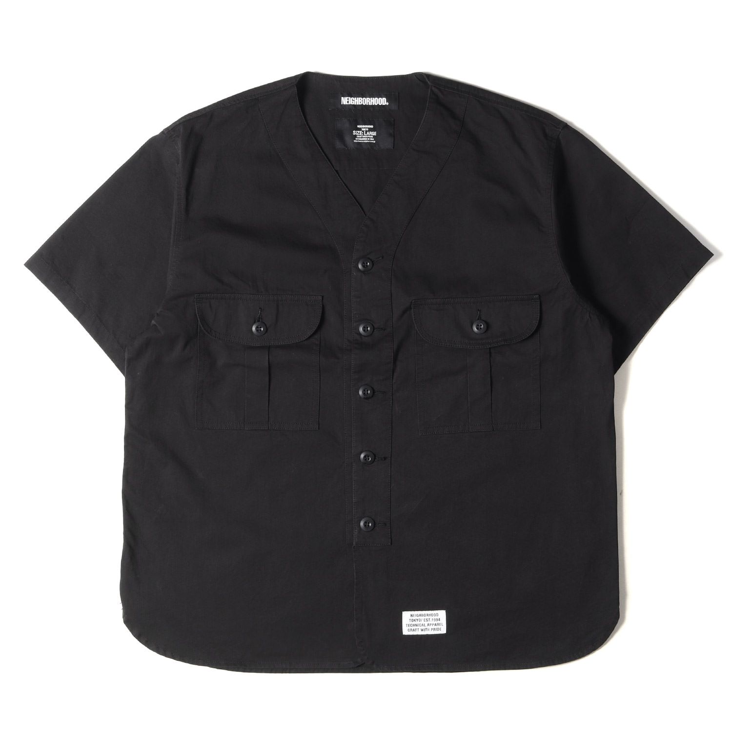 カラーブラックNEIGHBORHOOD ネイバーフッド 半袖シャツ ブラック tkb092