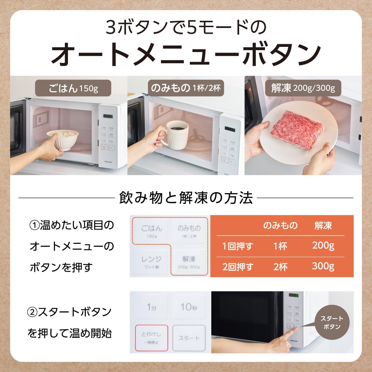 オートメニューボタン