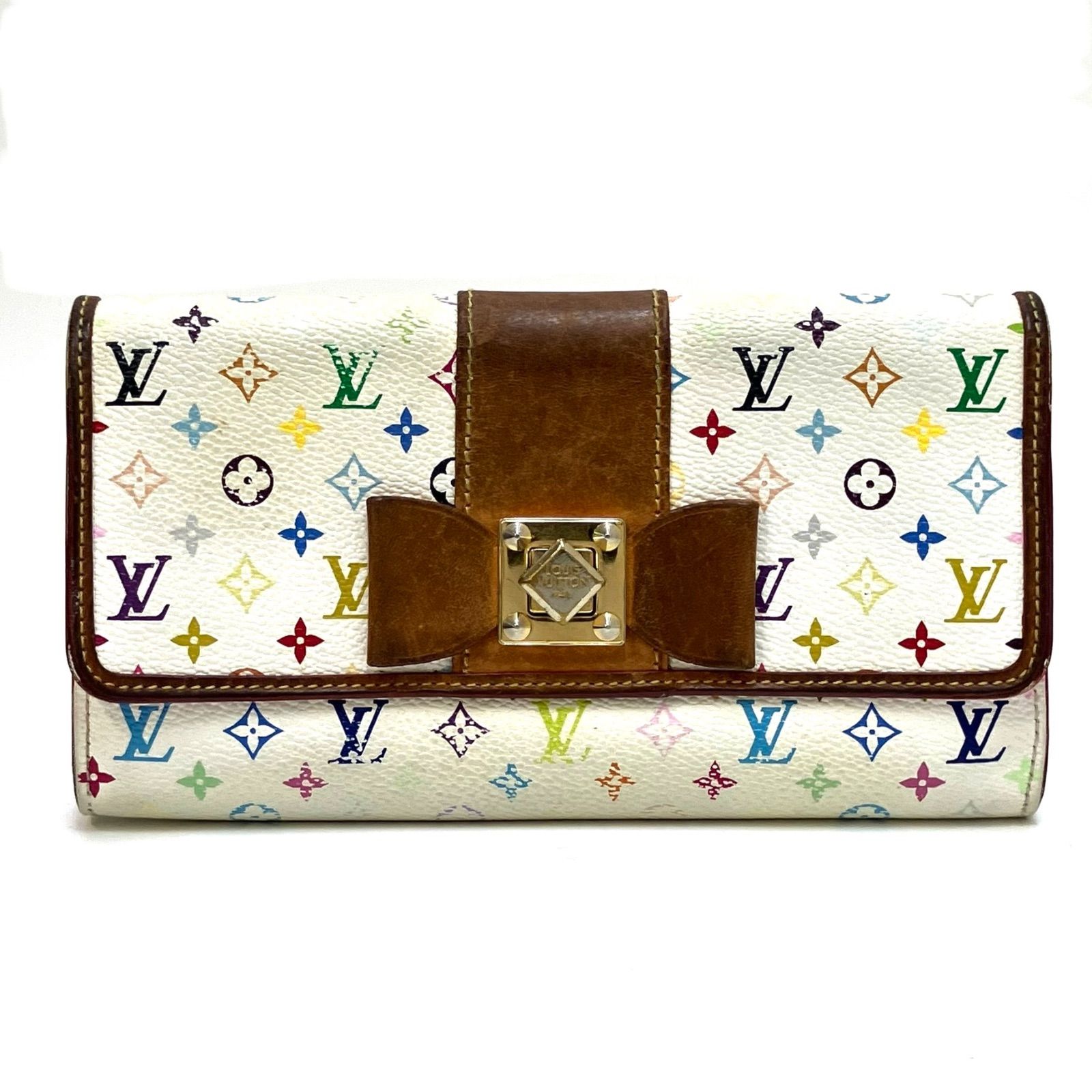 LOUIS VUITTON＊ルイヴィトン モノグラム柄 長財布 リボン M60277