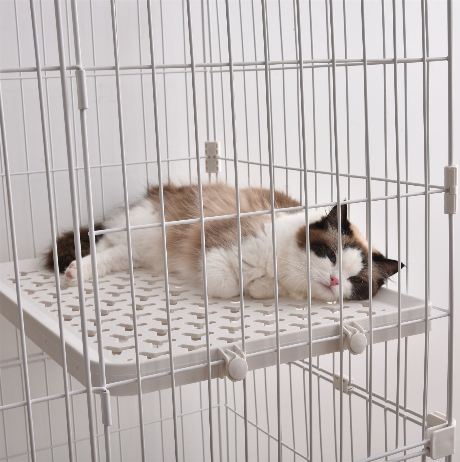 ステップとサイズご注意 猫 ケージ キャットケージ 3段 ペット