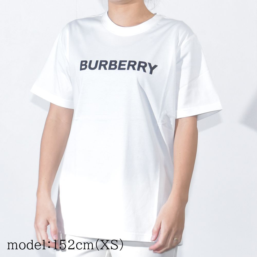 最終決算 未使用級✨BURBERRY バーバリー 白 男女 XS ロゴ Tシャツ