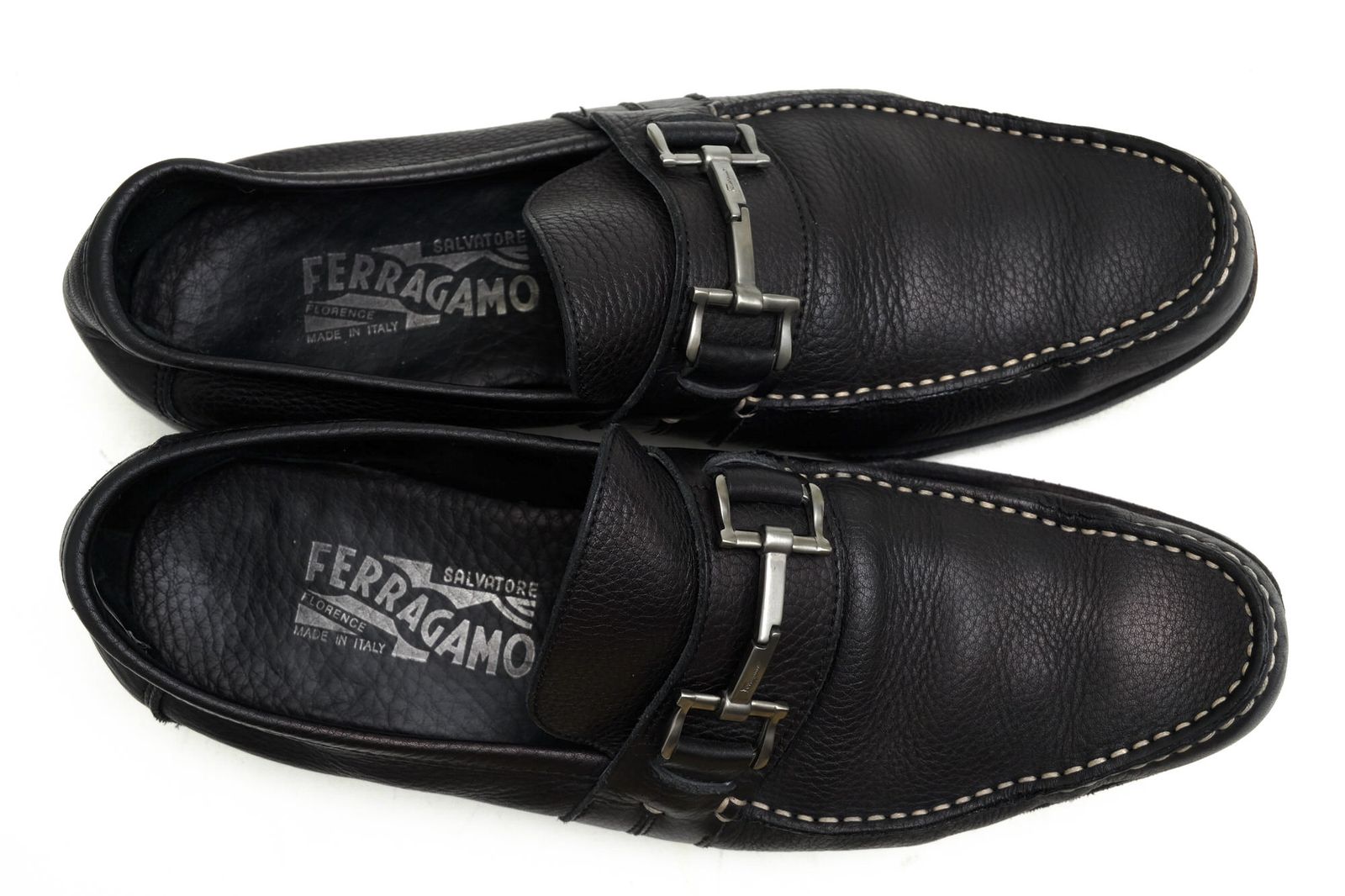 Salvatore Ferragamo 黒 ローファー フェラガモ／Salvatore Ferragamo ビットローファー シューズ 靴