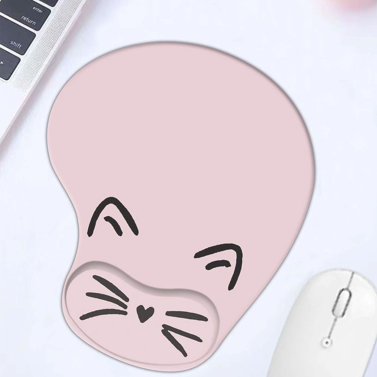 猫柄 ねこ マウスパッド かわいい 猫 ネコ リストレスト付き リストパッド 猫グッズ 猫雑貨 日用品 文房具 文具 猫好き ギフト プレゼント 【127】