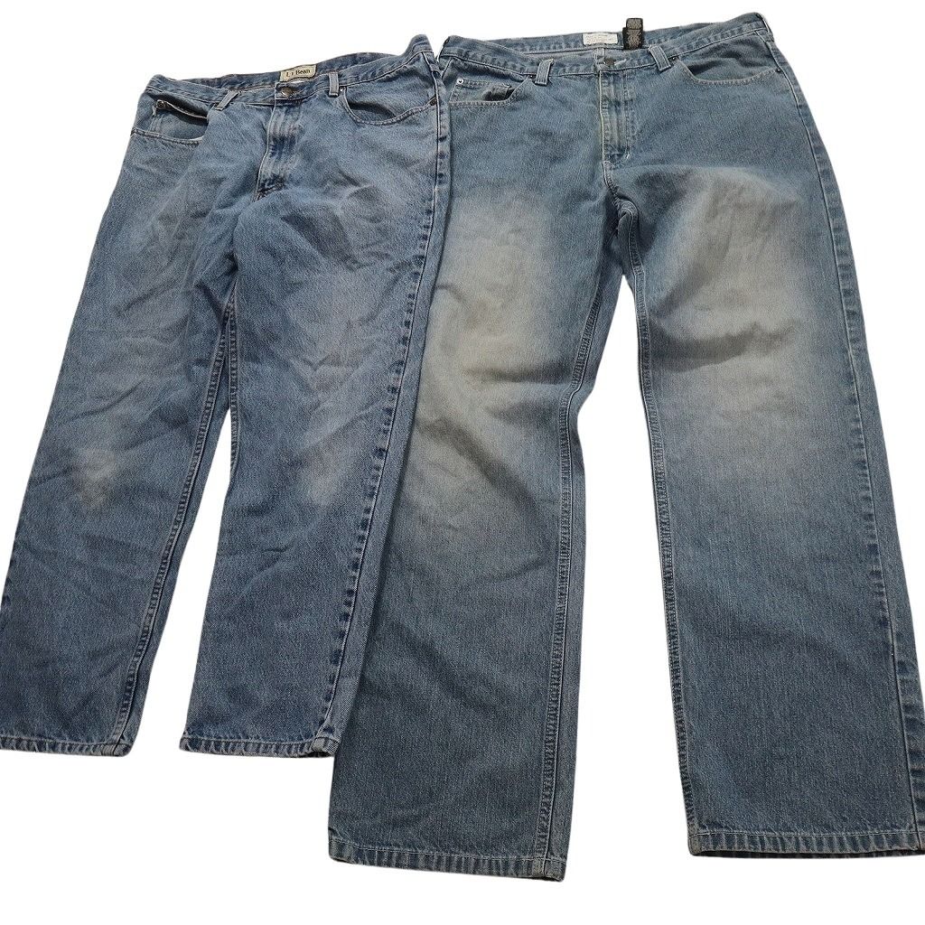 古着卸 ブランドMIX デニム パンツ 8枚セット メンズ 36 38 40 エルエルビーン ハーレーダビットソン 古着 NC1499