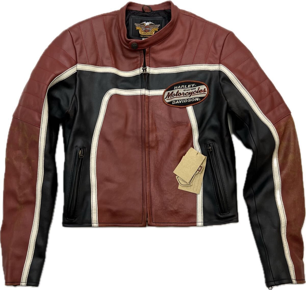 タグ付 ☆ Harley Davidson ☆ ハーレー ダビッドソン 本革 牛革 