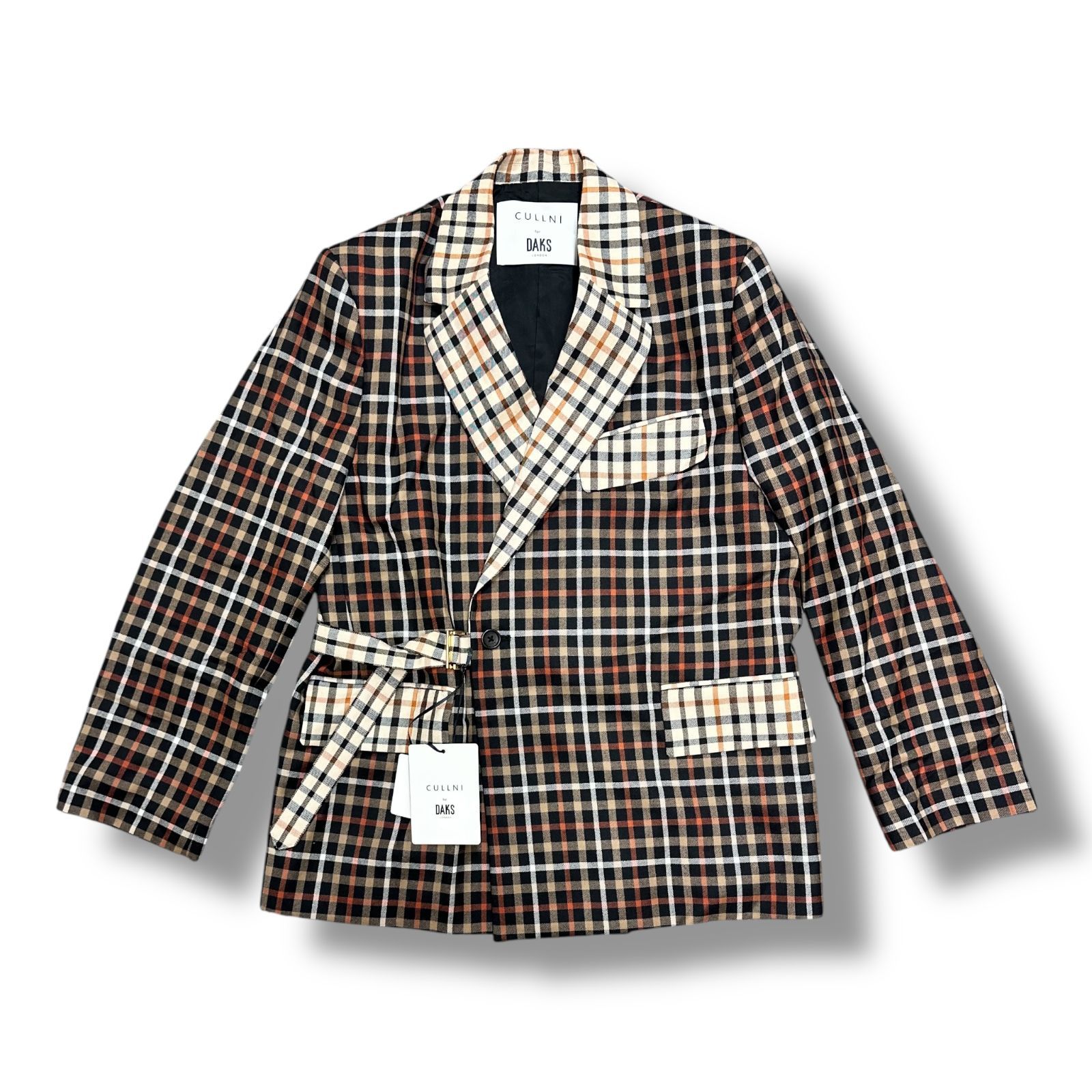 参考上代85800円 未使用品 CULLNI×DAKS Tie Locken Jacket テーラード