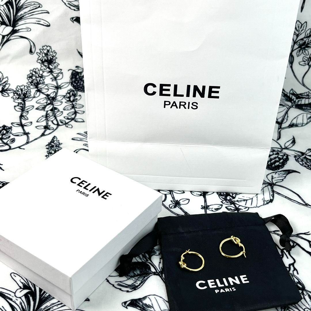 セリーヌ　CELINE　ノットフープピアス