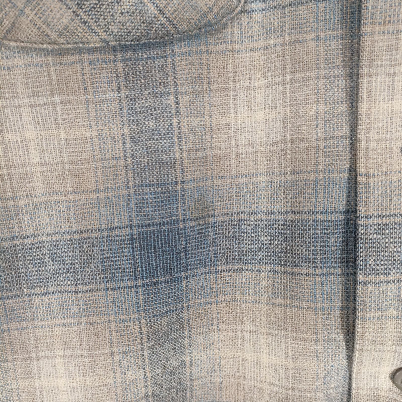 70s ペンドルトン オンブレチェック　美品 70s】PENDLETONペンドルトン オンブレチェック ブルー ベージュ