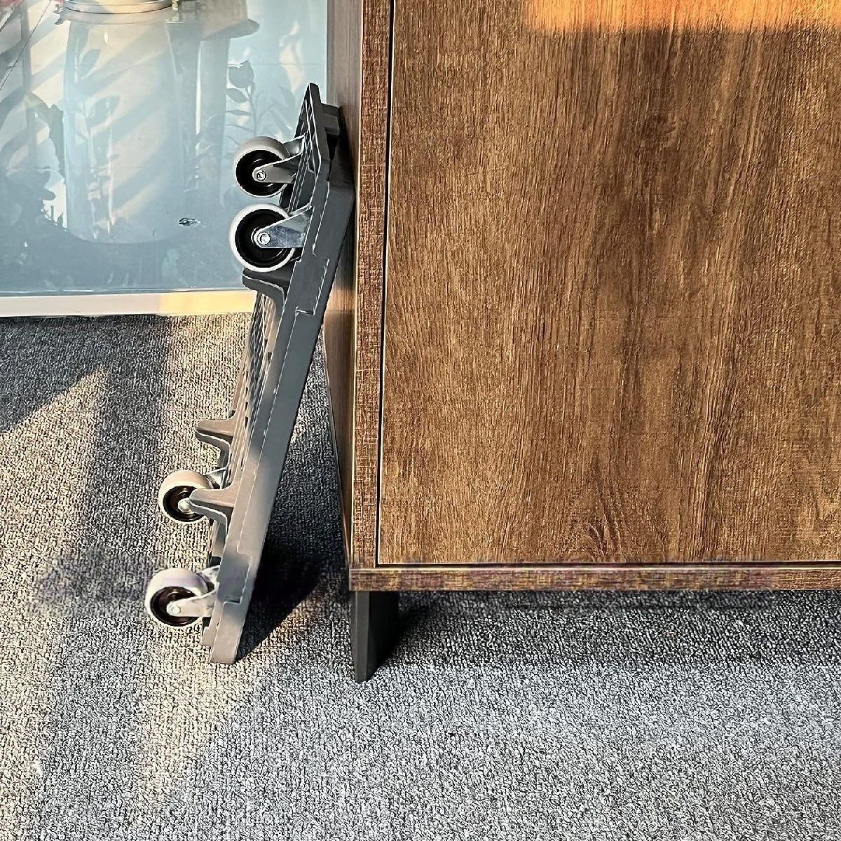 推薦作 連結平台車41.5×28cm カート キャリー 4台組 耐荷重200kg 軽量1.25kg 台車縦横連結 スタッキング運搬台車 家庭用 グレー 送料無料 HRDEVELOPMENT_JP