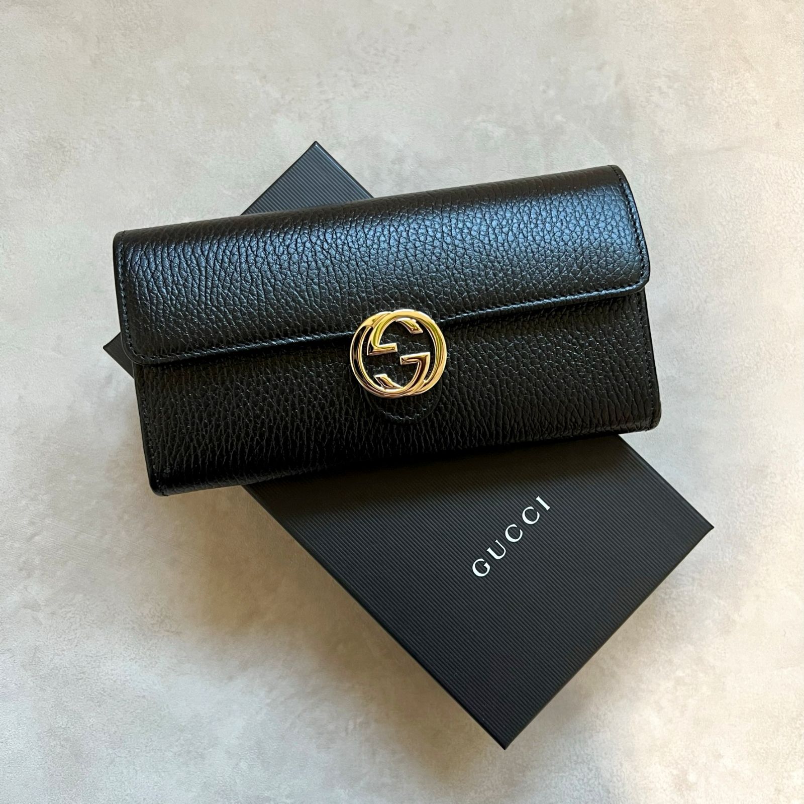 新品未使用箱付き】GUCCI グッチ レザー長財布 - ペスカセレクト