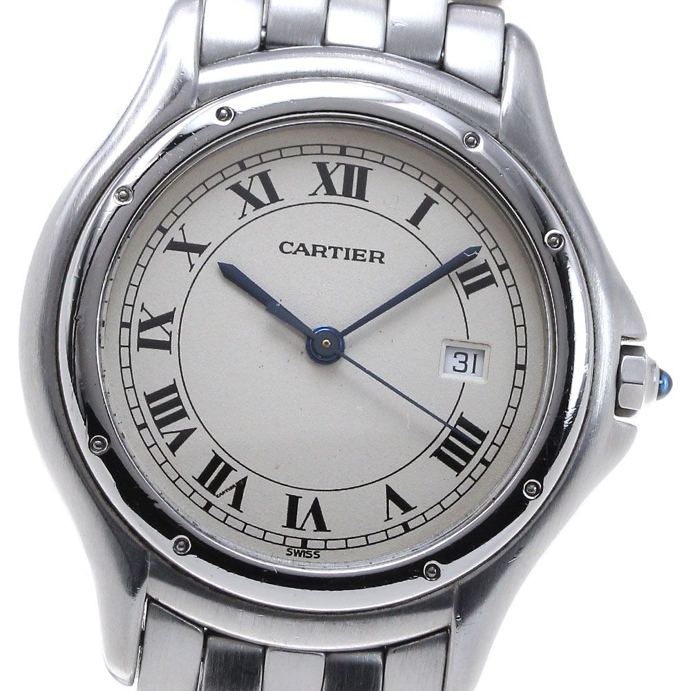 カルティエ CARTIER パンテールクーガーLM  デイト クォーツ ボーイズ_869338