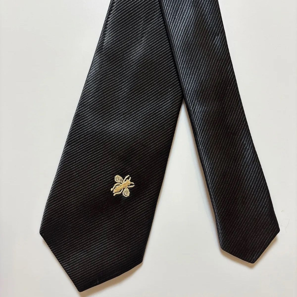 美品 GUCCI グッチ ネクタイ シルク 100% ブラック 254-644 - メルカリ