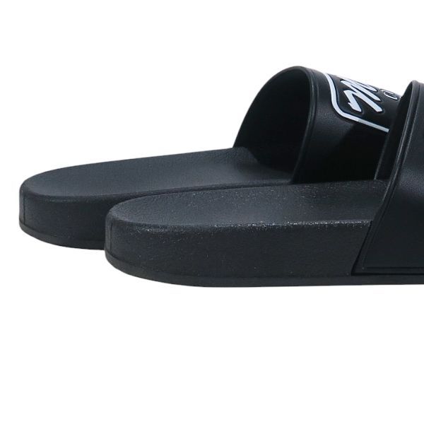 黒 M&M CUSTOM PERFORMANCE ロゴ サンダル エムアンドエム M&M CUSTOM PERFORMANCE - SANDALS (RED) / エンボスロゴ