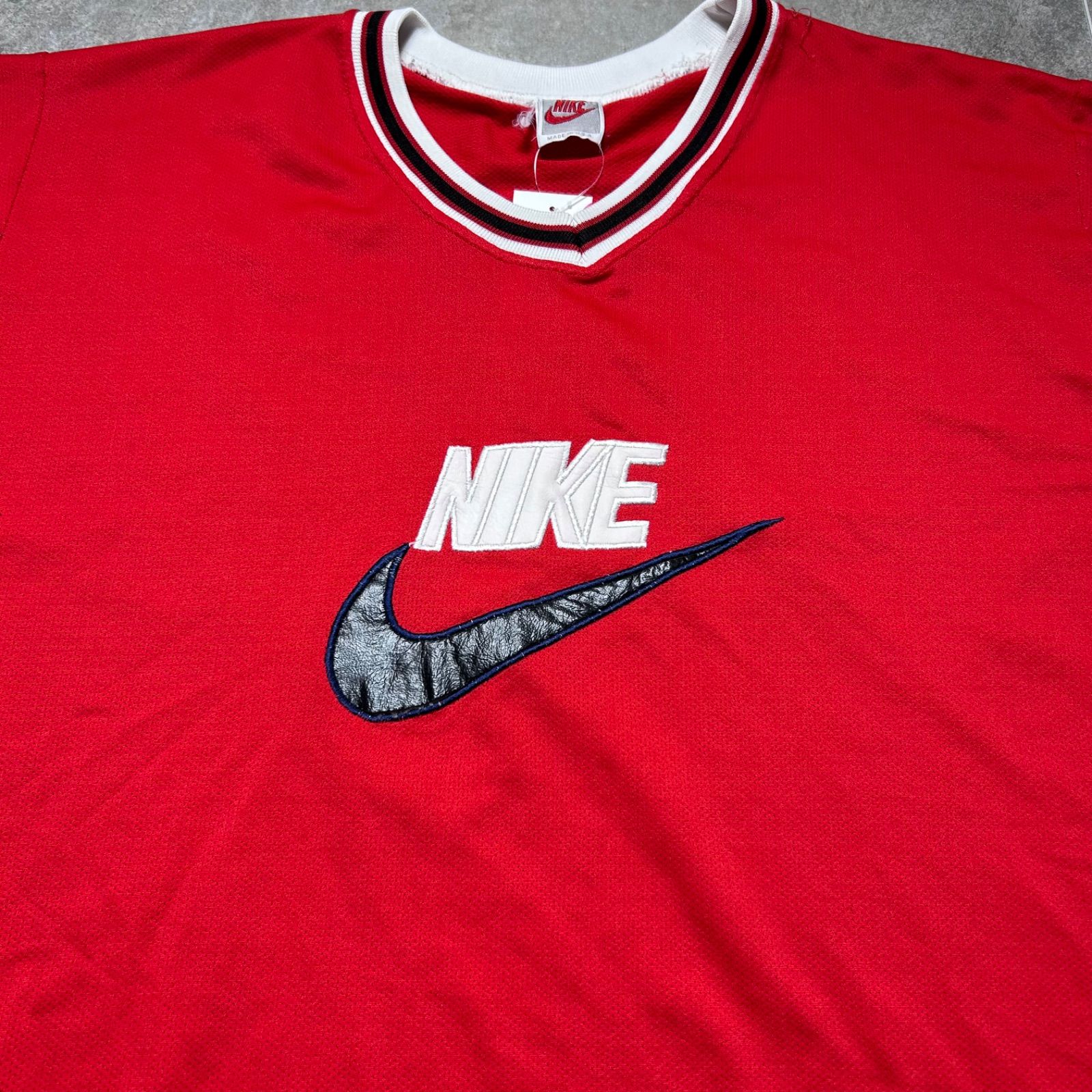 90s NIKE ナイキバスケ ゲームTシャツ スウォッシュロゴ