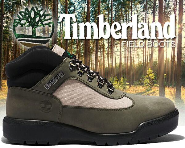 ティンバーランド フィールドブーツ Timberland FIELD BOOT DARK GREEN NUBUCK a2kxu ダークグリーン ヌバック ウォータープルーフレザー 防水