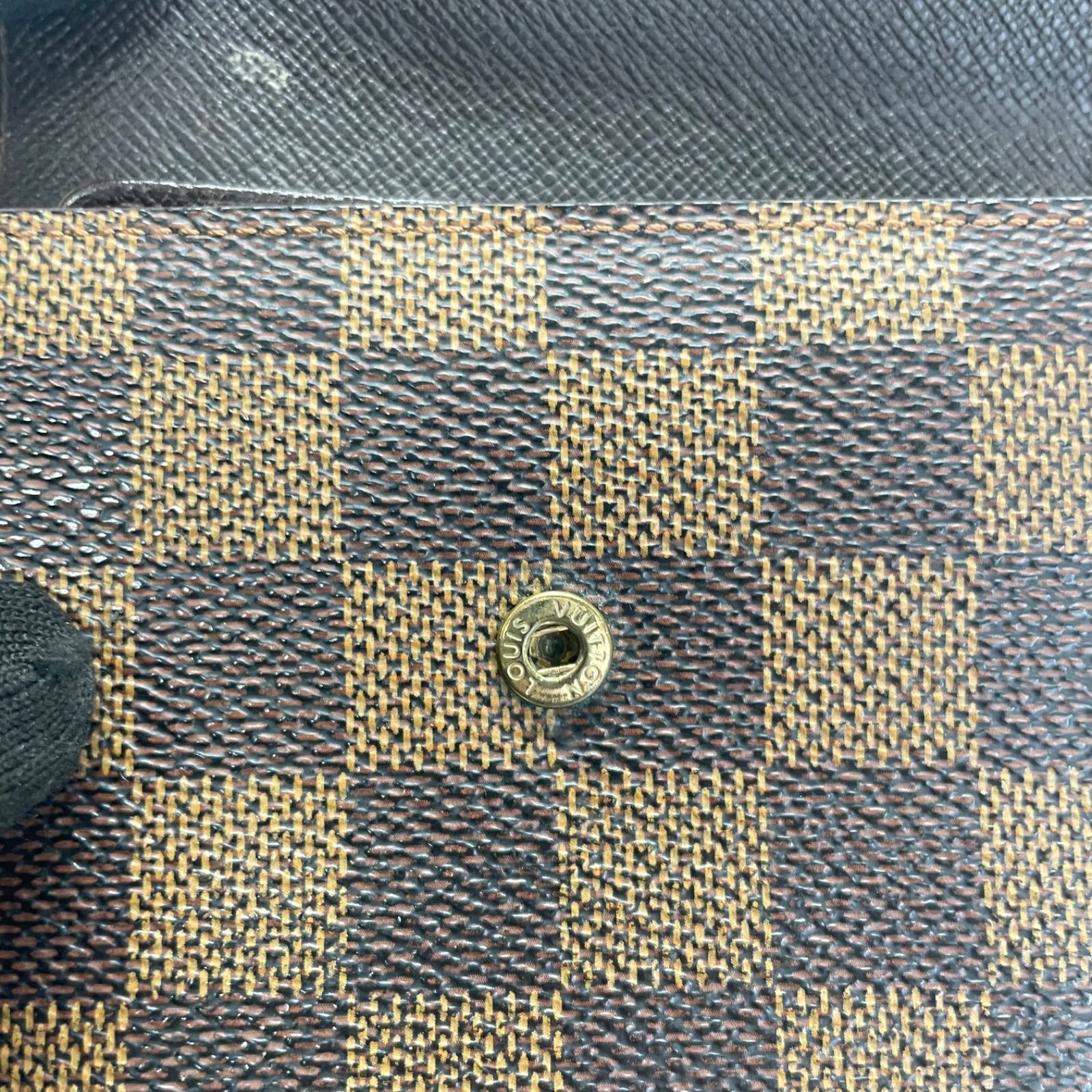 2177 LOUIS VUITTON ルイヴィトン ダミエ 三つ折り財布 エリーズ