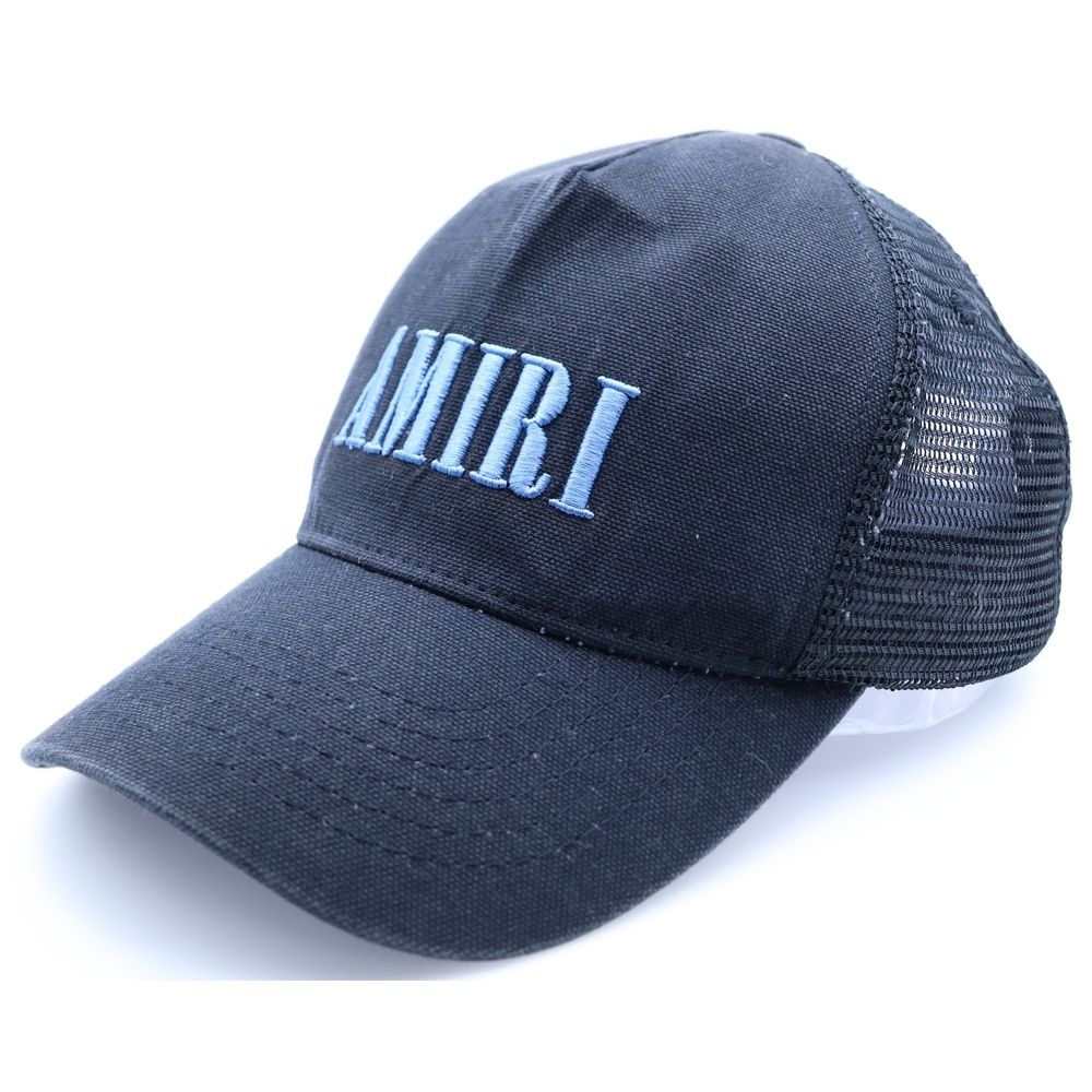 AMIRI アミリ CORE LOGO TRUCKER CAP ロゴ刺繍トラッカーキャップ 帽子 ブラック