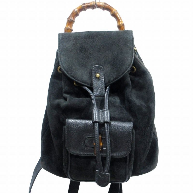 グッチ GUCCI バンブー 003-2034-0030 リュックサック スエード グッチ GUCCI バンブー 003-2034-0030 リュックサック スエード