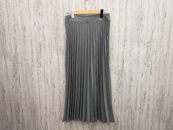 THE SINZONE ザ シンゾーン ロング プリーツスカート グレー 裏地無し サイズ34 23SMSSK02