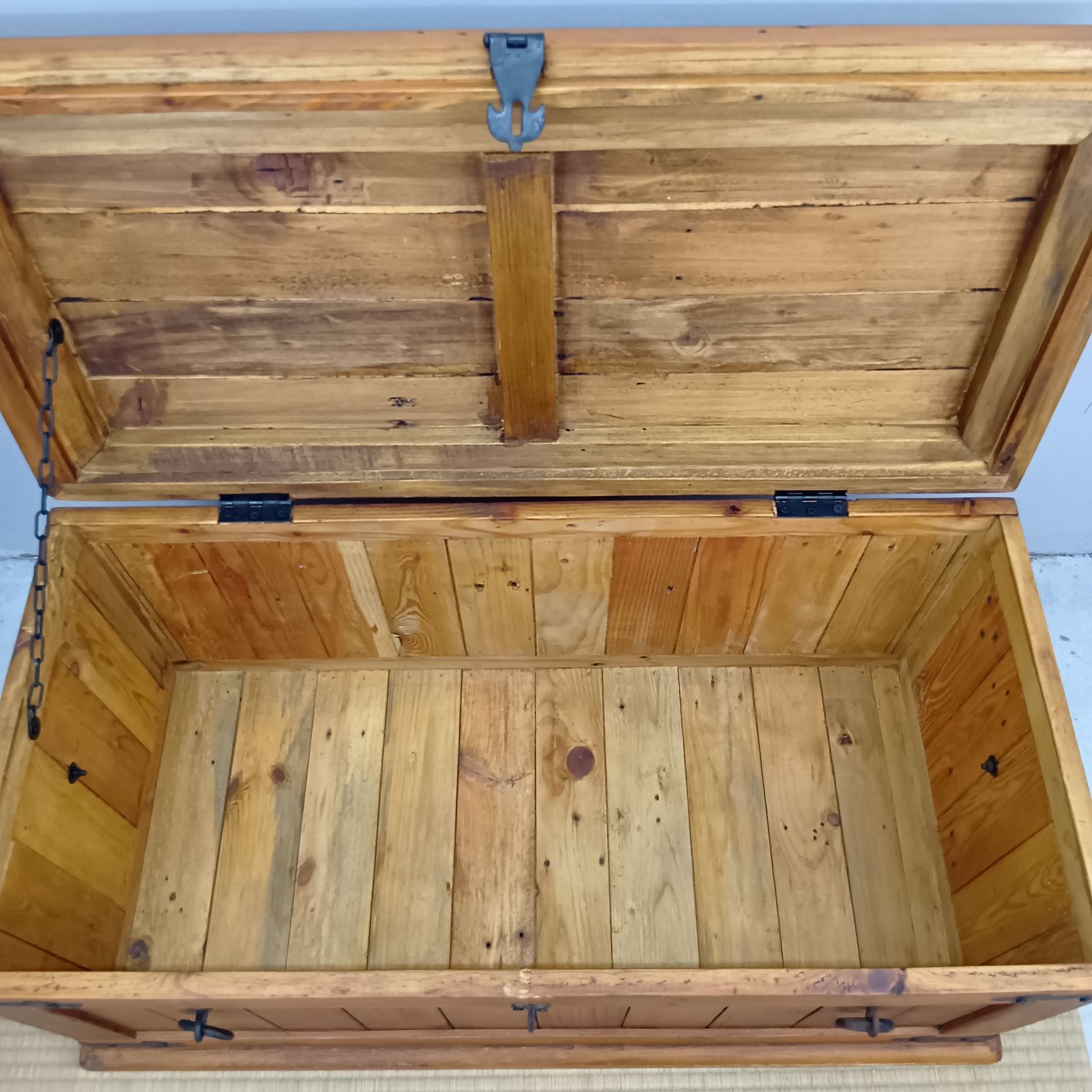 アンティーク 木製 トレジャーボックス 宝箱 インテリア おもちゃ箱