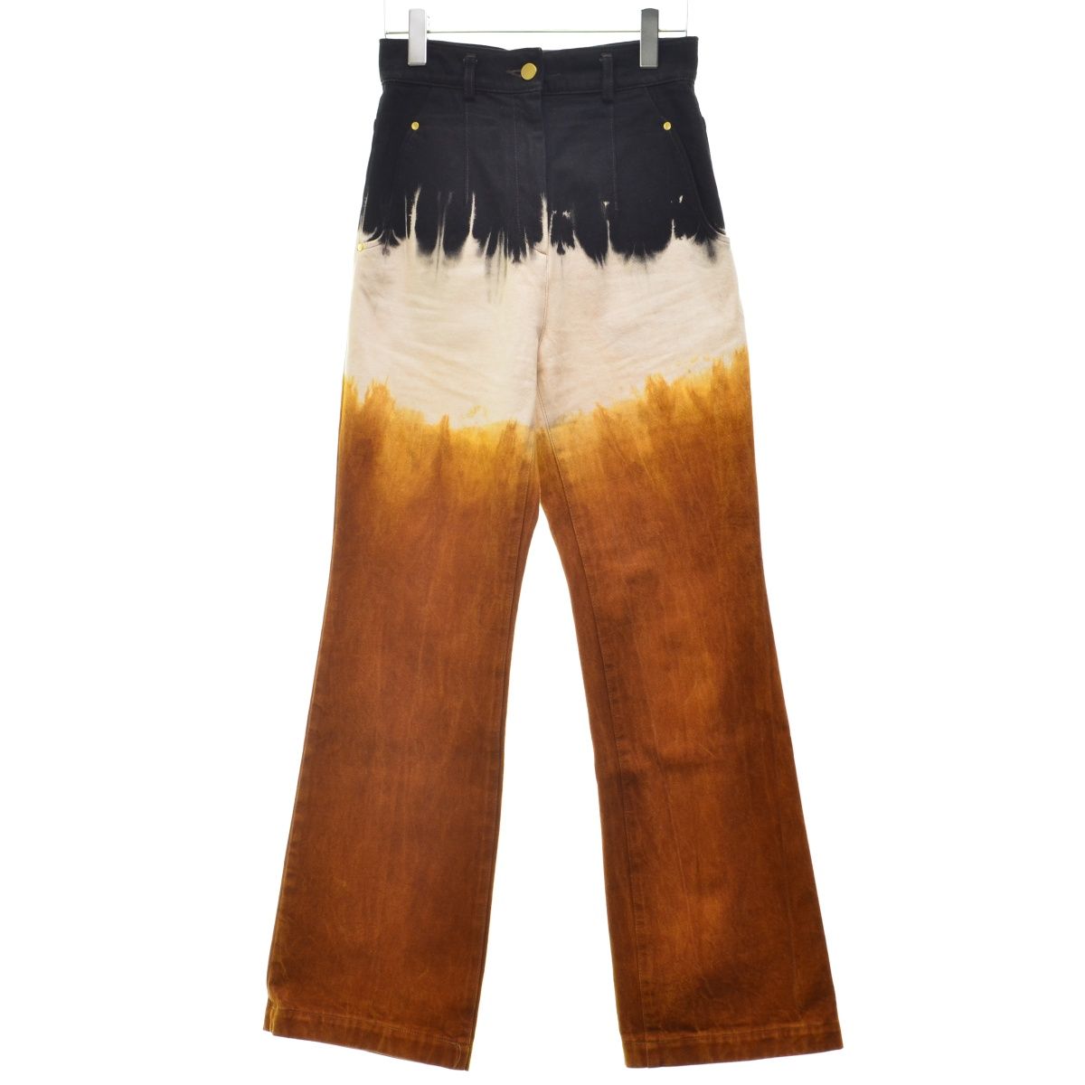 MameKurogouchi Gradient Dye Flare Jeans